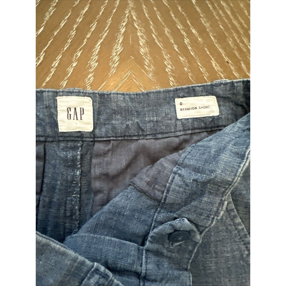 (2 Pair) GAP Size 2 BURMUDA BLUE /TAN Shorts EXCELLENT & FAST SHIP - Picture 9 of 12